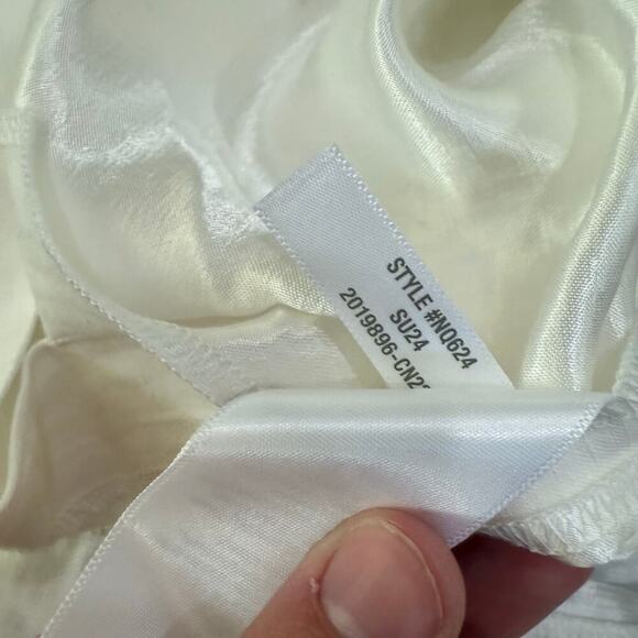 NWT Madewell One Shoulder Midi Dress in Lighthouse Ivory White NQ624 Size 6 - Picture 9 of 10